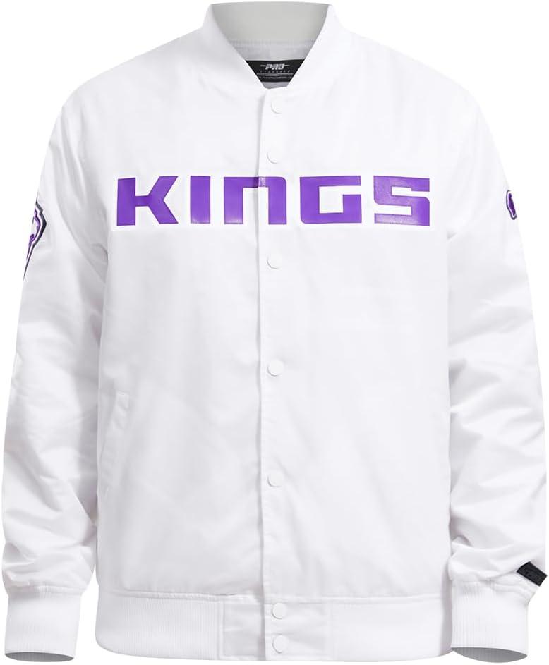 imagePro Standard NBA mens Mens Nba Classic Satin JacketWhite