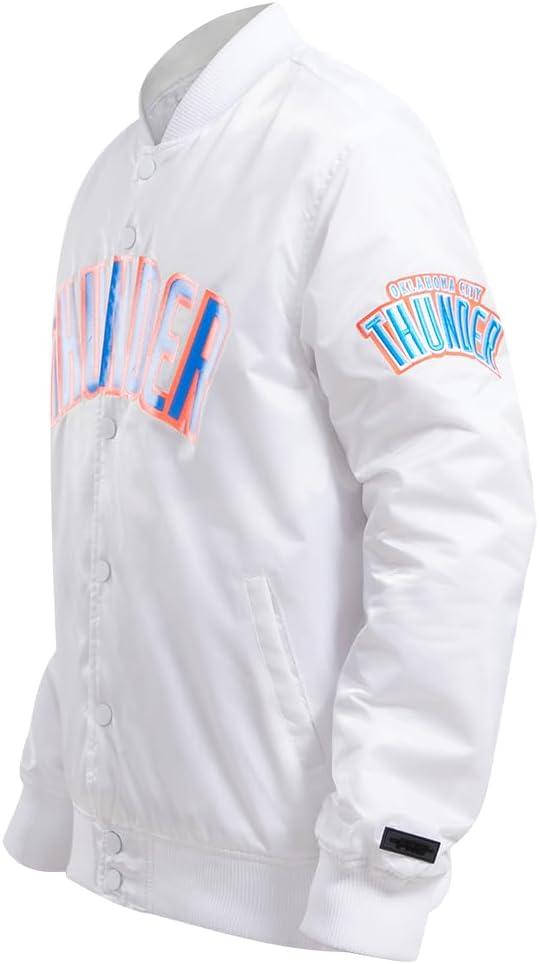 imagePro Standard NBA mens Mens Nba Classic Satin JacketWhite