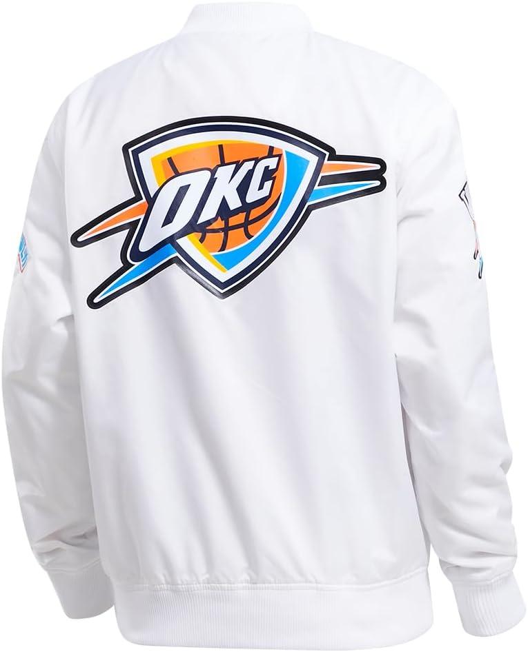 imagePro Standard NBA mens Mens Nba Classic Satin JacketWhite