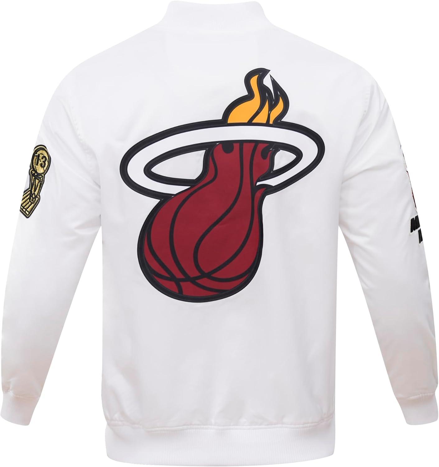 imagePro Standard NBA mens Mens Nba Classic Satin JacketWhite