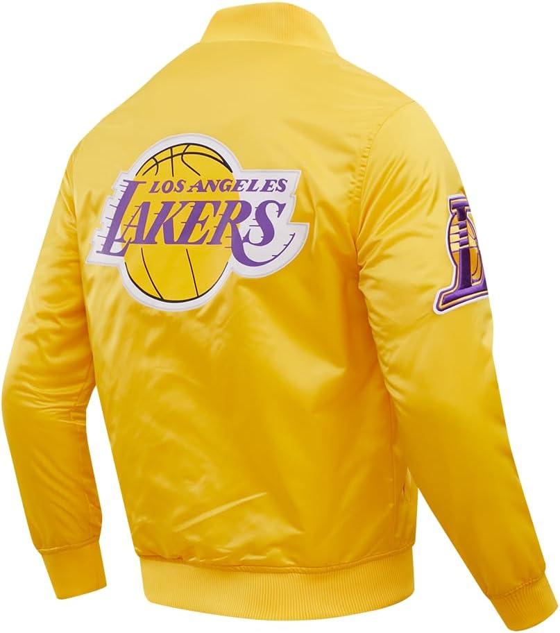imagePro Standard NBA mens Mens Nba Classic Satin JacketYellow