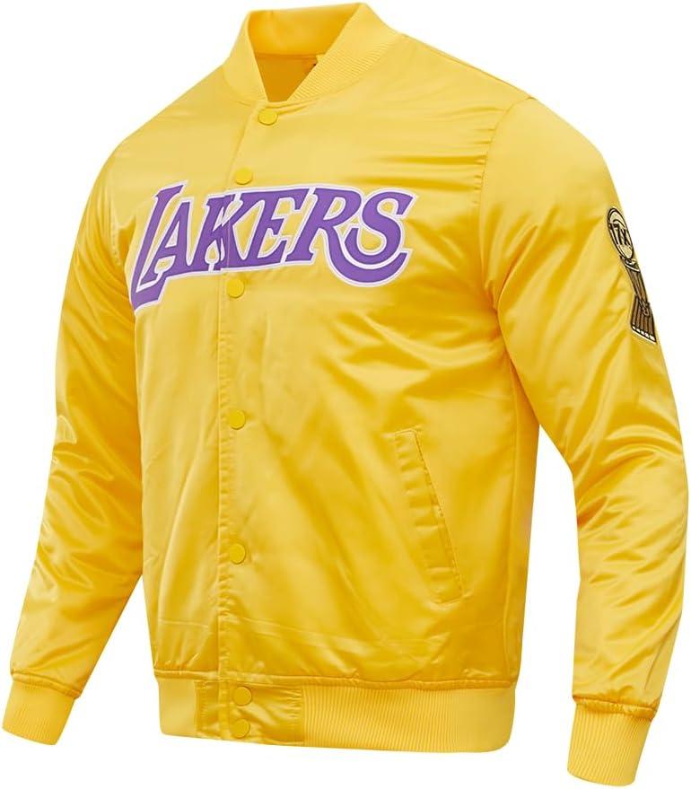 imagePro Standard NBA mens Mens Nba Classic Satin JacketYellow