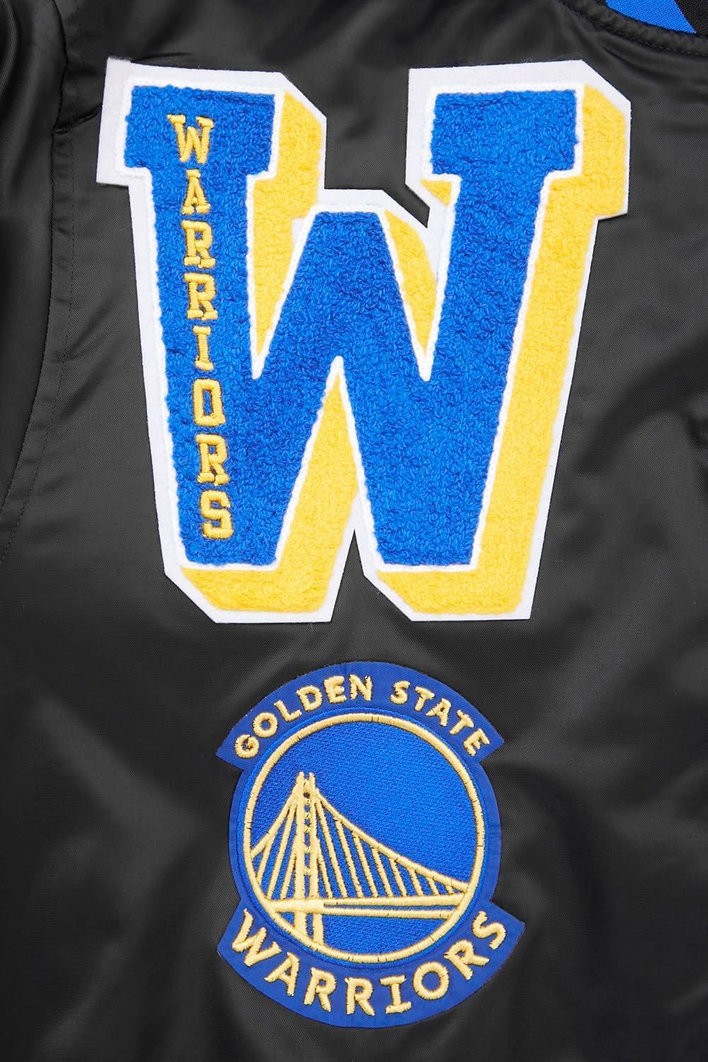 imagePro Standard NBA mens Mens Nba Mash Up Satin JacketBlackRoyal BlueBlack