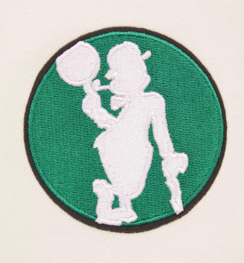 imagePro Standard NBA womens Womens Nba Retro Classics Brushed Back French Terry Crewneck SweatshirtEggshell Kelly Green