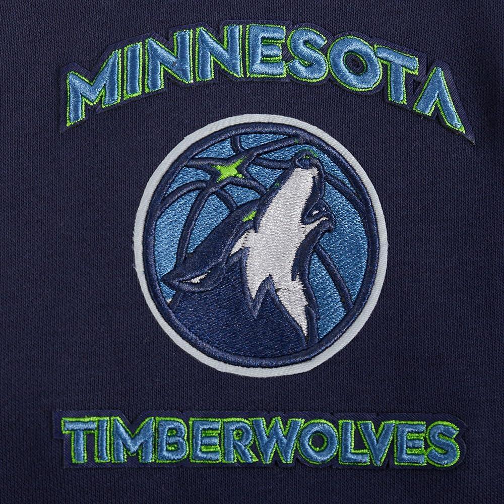 imagePro Standard NBA womens Womens Nba Retro Classics Brushed Back French Terry Cropped Pullover HoodieMidnight Navy