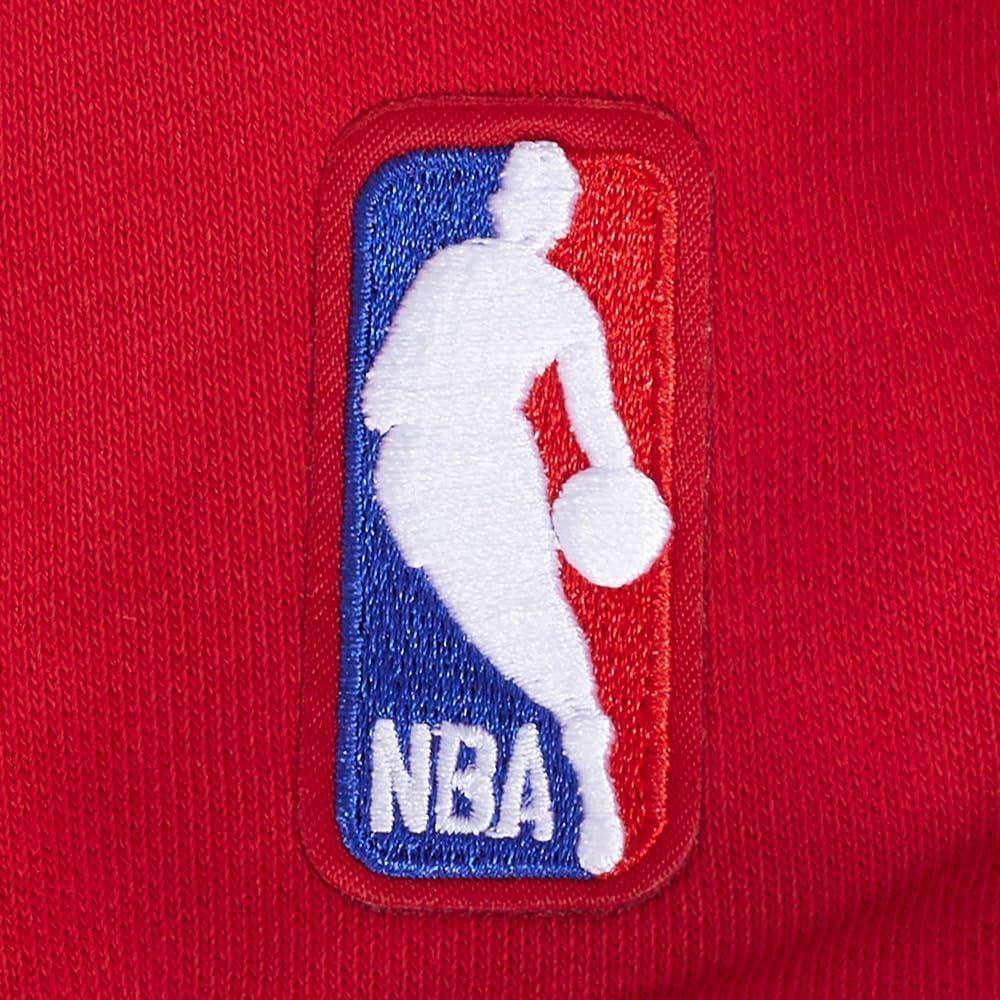 imagePro Standard NBA womens Womens Nba Retro Classics Brushed Back French Terry Cropped Pullover HoodieRedBlack