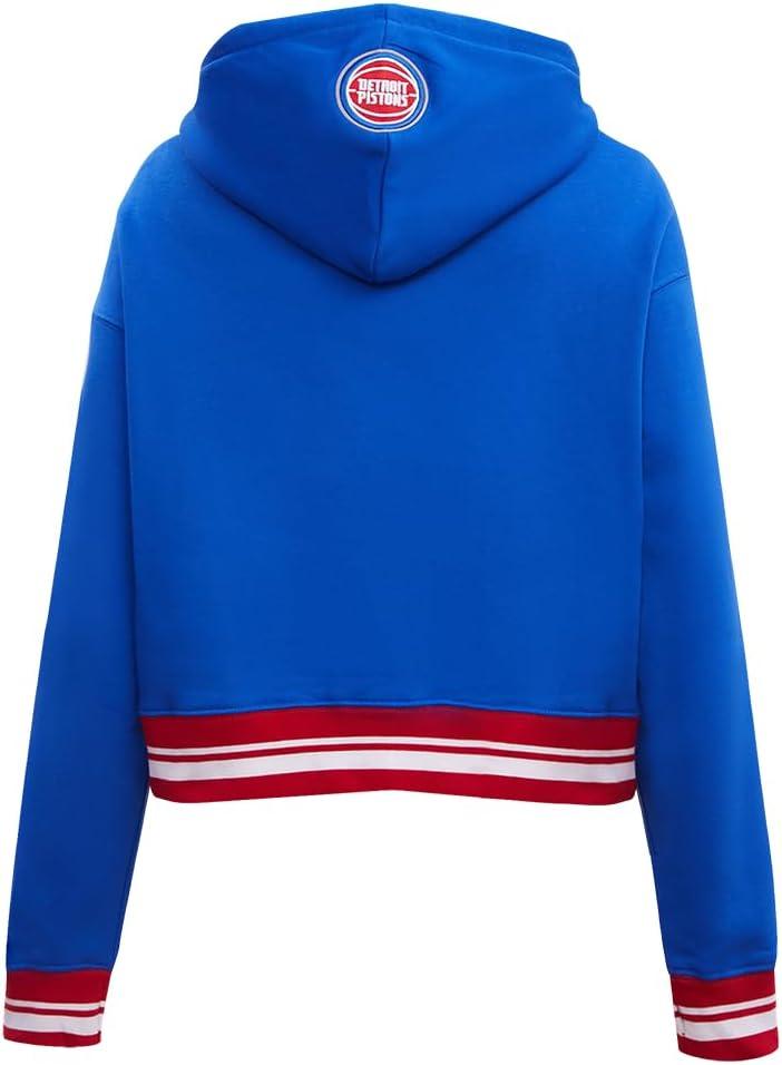 imagePro Standard NBA womens Womens Nba Retro Classics Brushed Back French Terry Cropped Pullover HoodieRoyal BlueRed