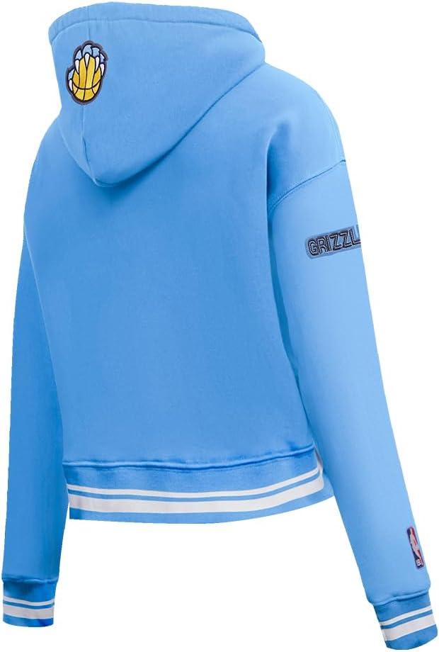 imagePro Standard NBA womens Womens Nba Retro Classics Brushed Back French Terry Cropped Pullover HoodieUniversity Blue