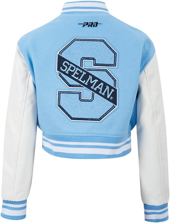 imagePro Standard NCAA womens Womens College Classic Essentials Wool Varsity JacketUniversity BlueWhite