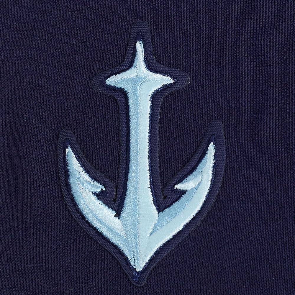 imagePro Standard NHL womens Womens Nhl Classic Chenille Brushed Back French Terry Cropped Pullover HoodieMidnight Navy