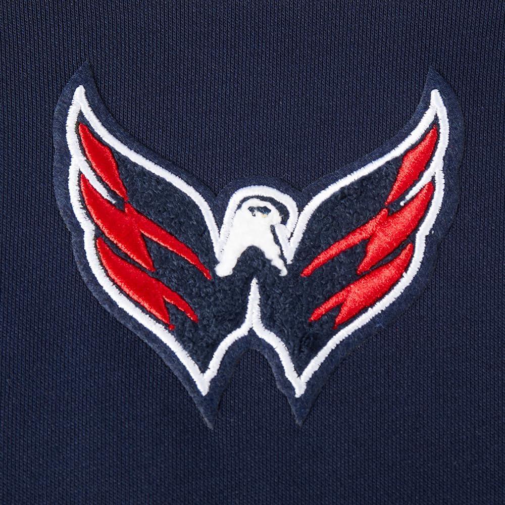 imagePro Standard NHL womens Womens Nhl Classic Chenille Brushed Back French Terry Cropped Pullover HoodieMidnight Navy