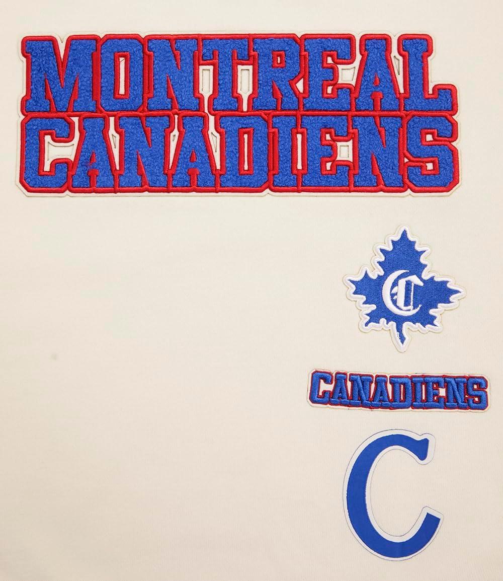 imagePro Standard NHL womens Womens Nhl Retro Classics Brushed Back French Terry Crewneck SweatshirtEggshell Red