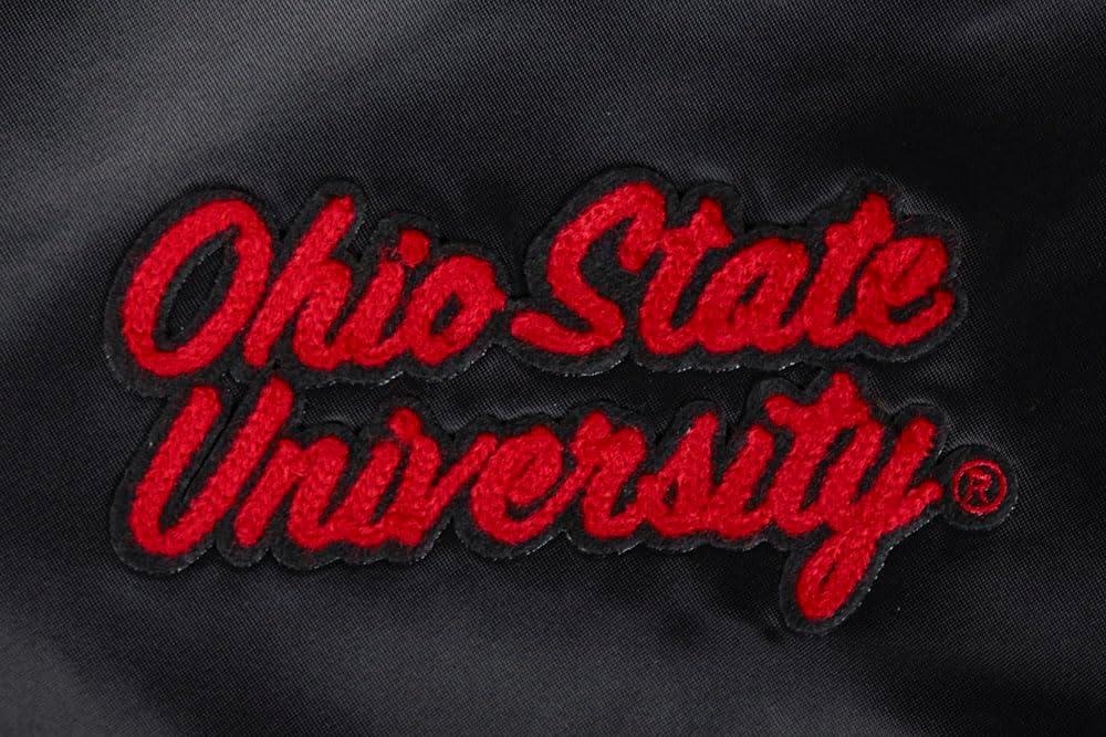 imagePro Standard Womens College Classic Essentials Satin JacketBlackRedBlack