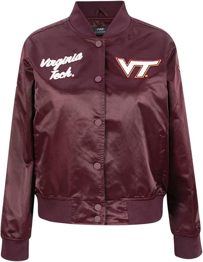 imagePro Standard Womens College Classic Essentials Satin JacketWine