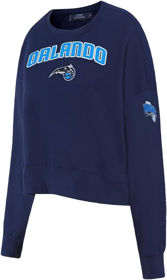 imagePro Standard Womens NBA Classic Chenille Crewneck SweatshirtMidnight Navy