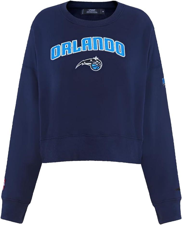 imagePro Standard Womens NBA Classic Chenille Crewneck SweatshirtMidnight Navy