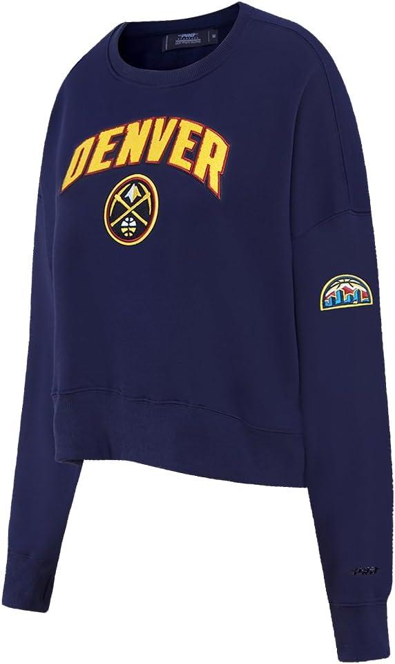 imagePro Standard Womens NBA Classic Chenille Crewneck SweatshirtMidnight Navy