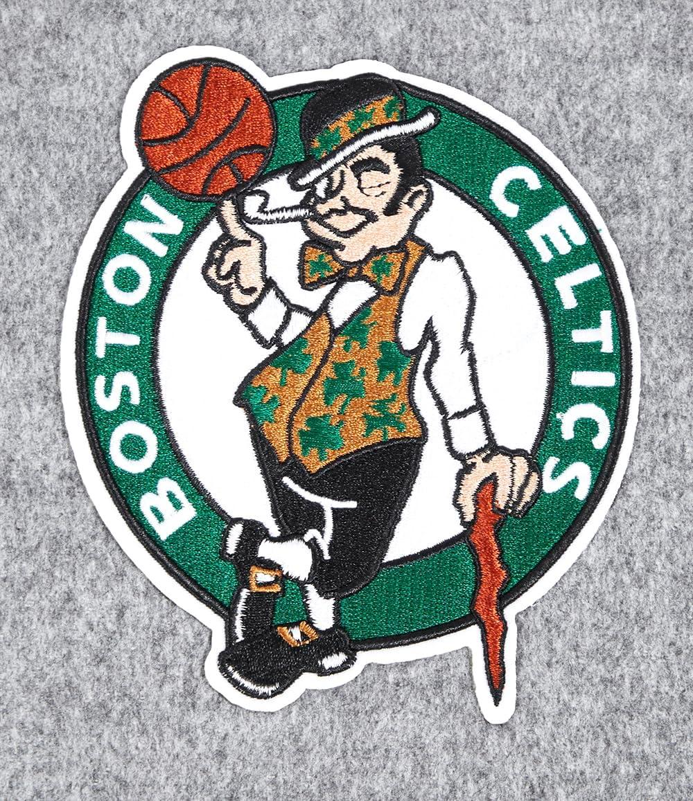 imagePro Standard Womens NBA Classic Chenille Varsity JacketHeather GreyWhite