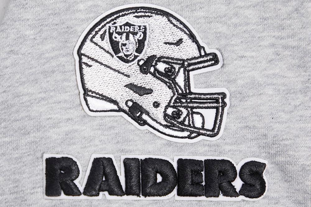 imagePro Standard Womens NFL Classic Chenille Brushed Back French Terry Cropped Pullover HoodieHeather Grey