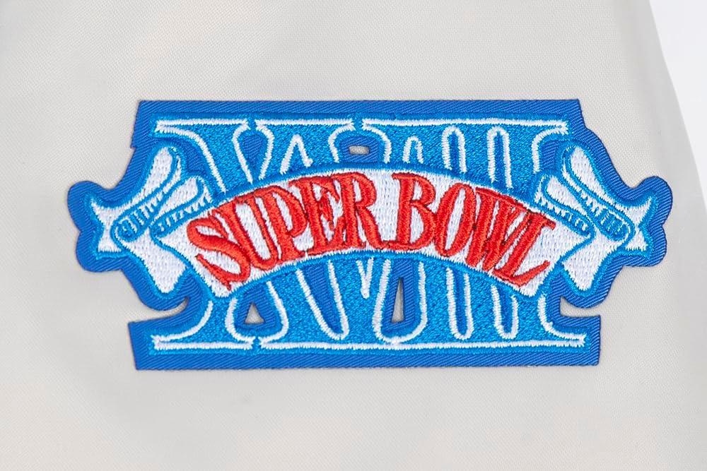 imagePro Standard Womens NFL Classic Chenille Satin JacketSilver