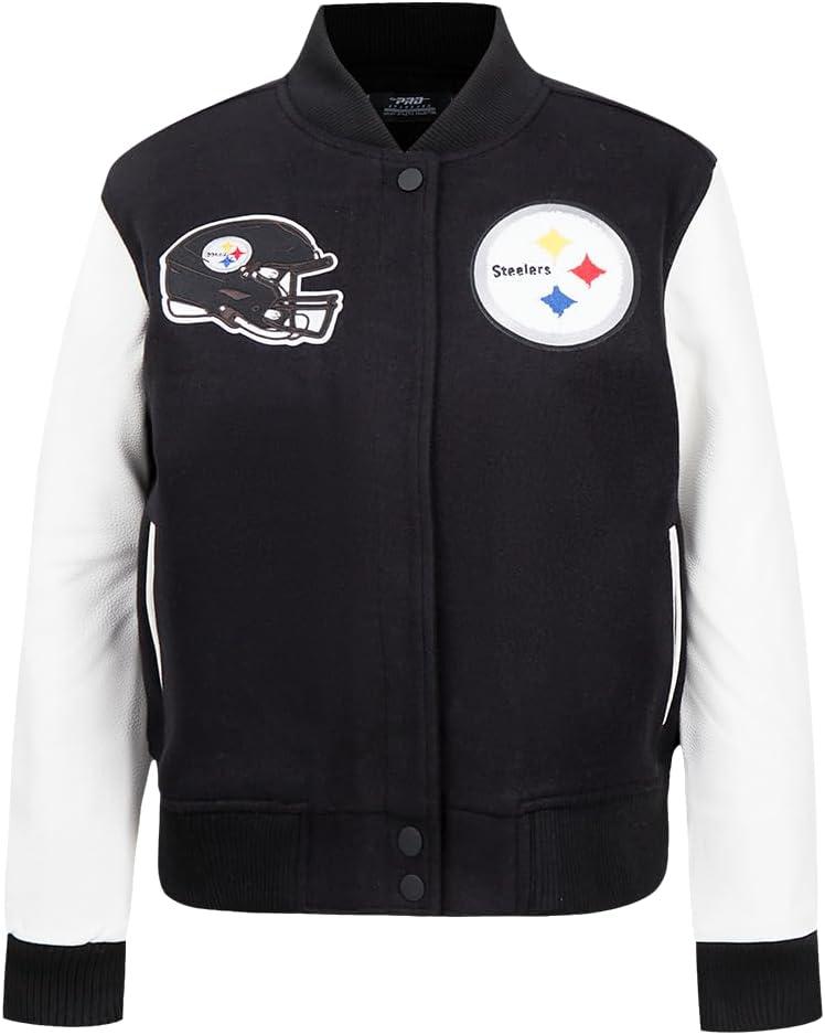 image:imagePro Standard Womens NFL Classic Chenille Varsity JacketBlack