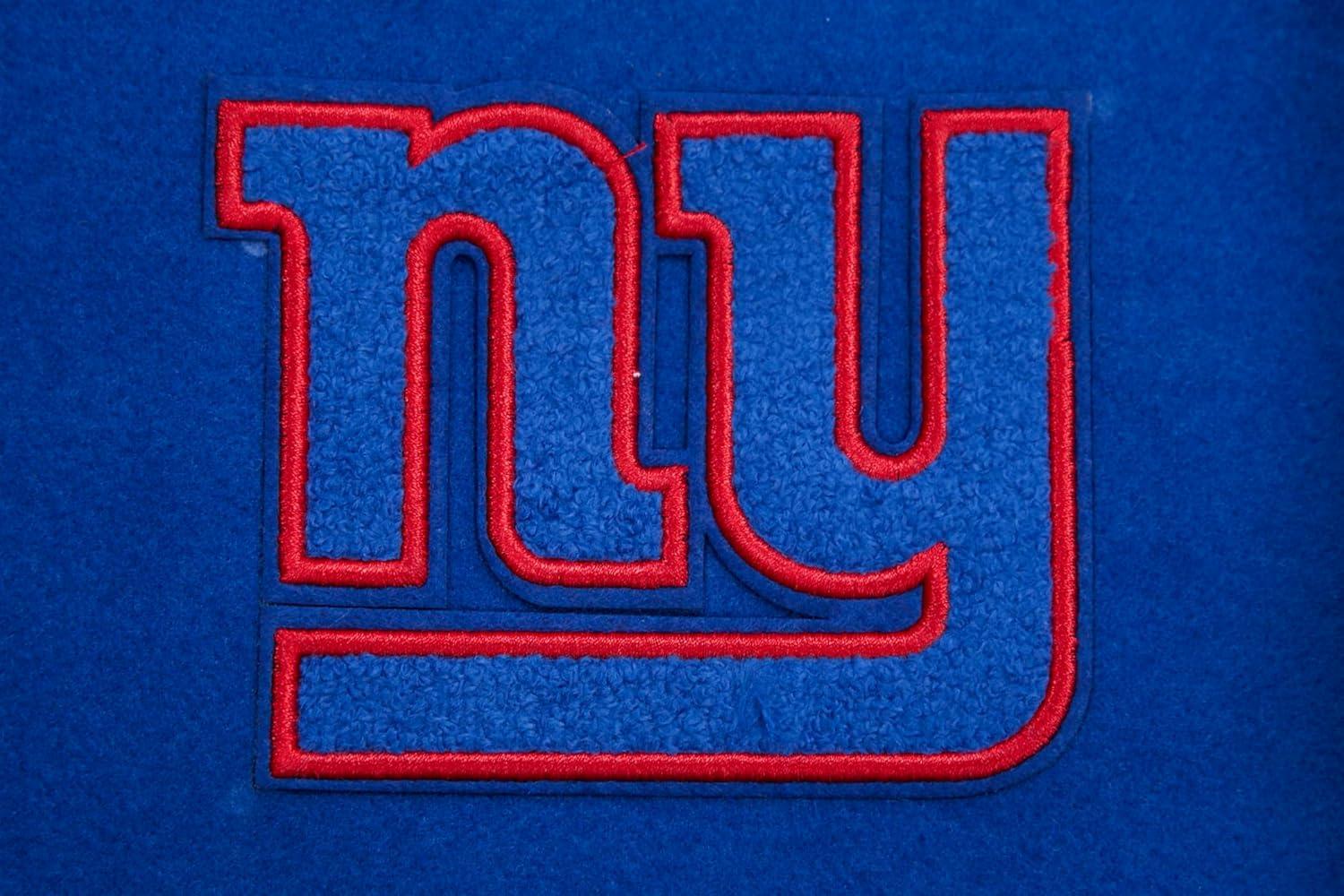 imagePro Standard Womens NFL Classic Chenille Varsity JacketDodger BlueWhite