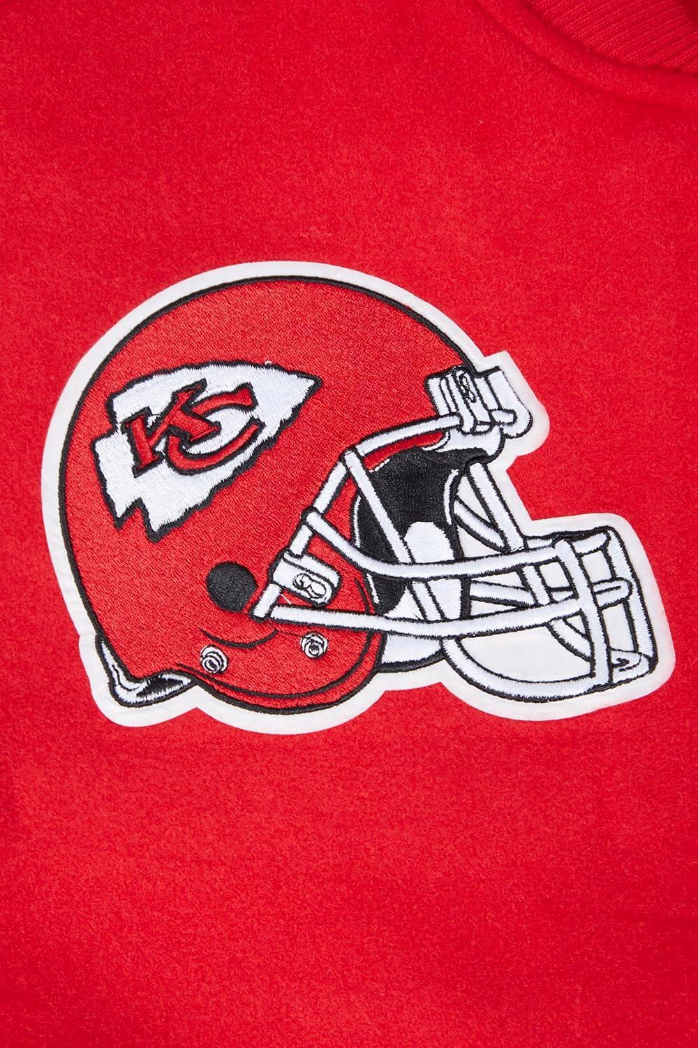 imagePro Standard Womens NFL Classic Chenille Varsity JacketRedWhite