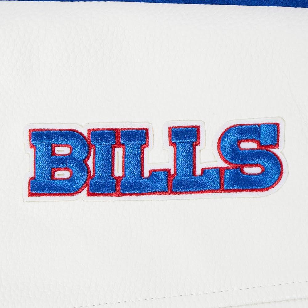 imagePro Standard Womens NFL Classic Chenille Varsity JacketRoyal BlueWhite