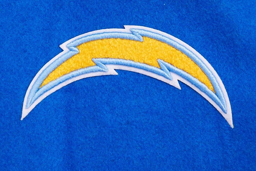 imagePro Standard Womens NFL Classic Chenille Varsity JacketRoyal BlueWhite