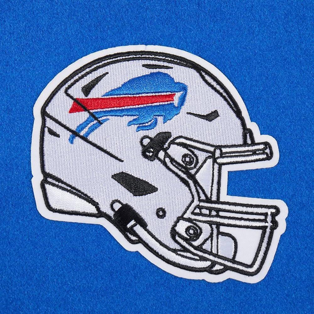 imagePro Standard Womens NFL Classic Chenille Varsity JacketRoyal BlueWhite