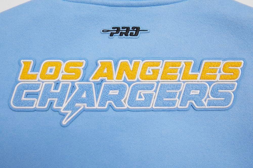 imagePro Standard Womens NFL Classic Chenille Varsity JacketUniversity BlueWhite