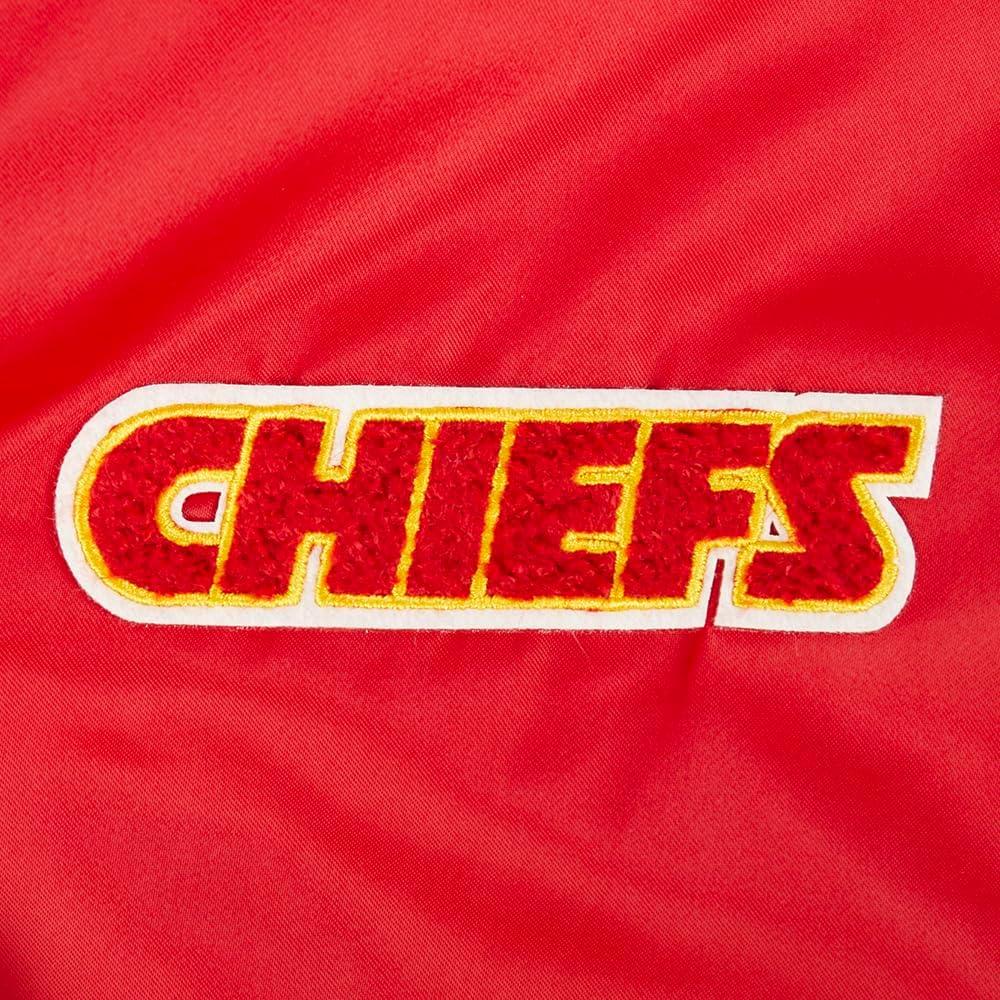 imagePro Standard Womens NFL Kansas City Chiefs Retro Classics Satin Jacket Red L