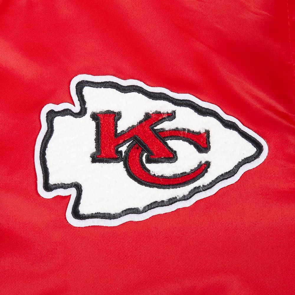 imagePro Standard Womens NFL Kansas City Chiefs Retro Classics Satin Jacket Red L