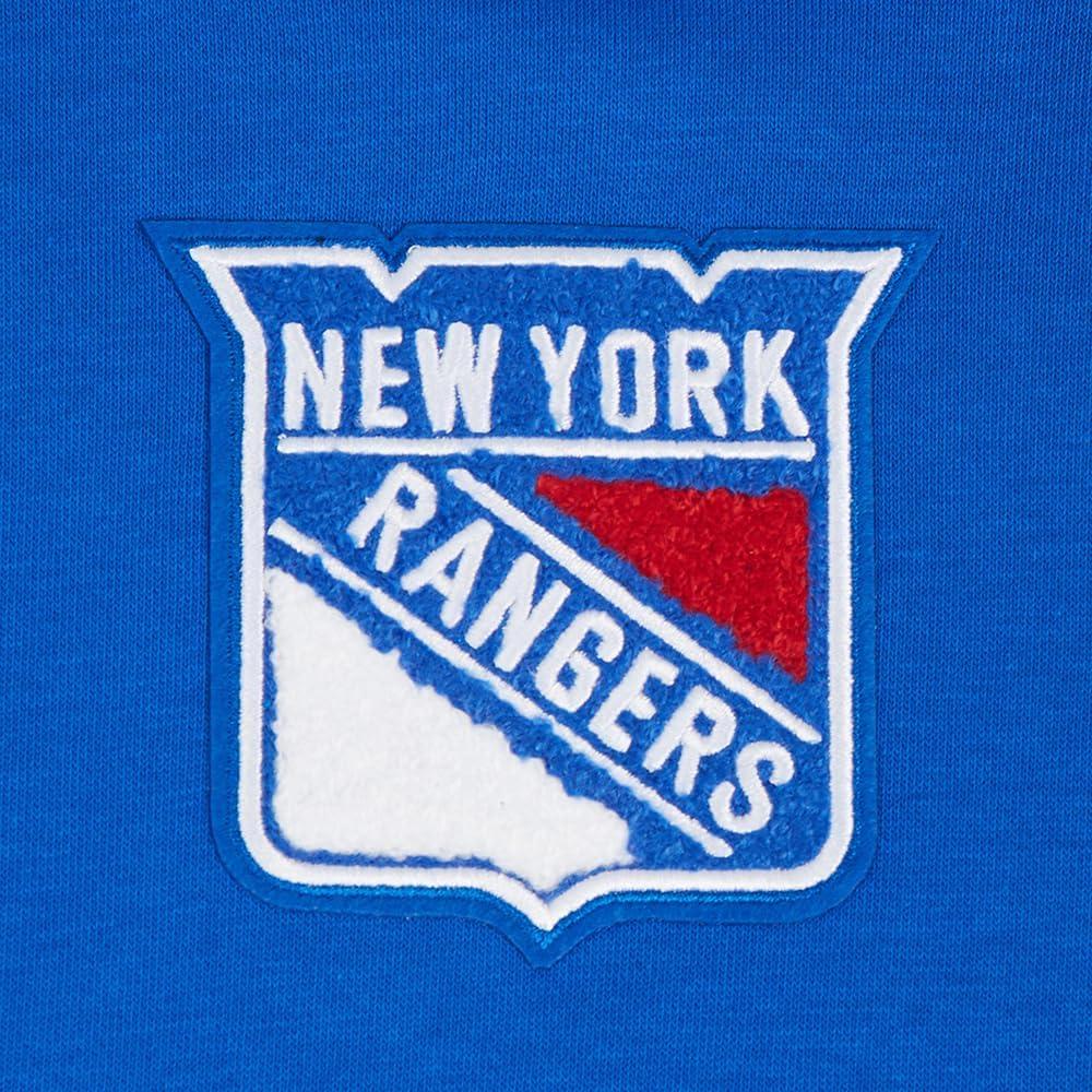 imagePro Standard Womens NHL Classic Chenille Cropped Pullover HoodieRoyal Blue