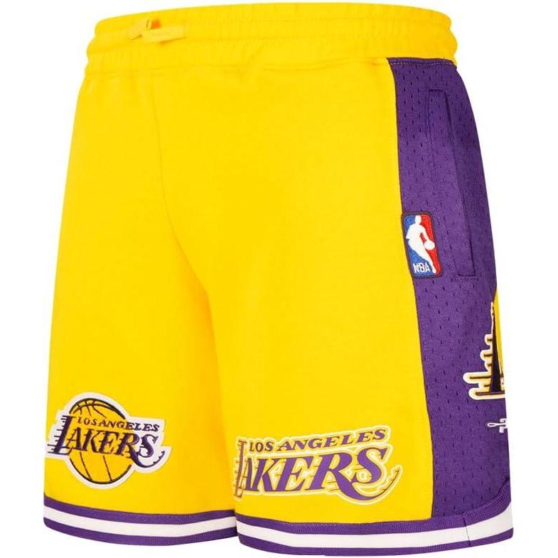 imageBig Boys NBA Classic Chenille Fleece Athletic ShortYellowPurple