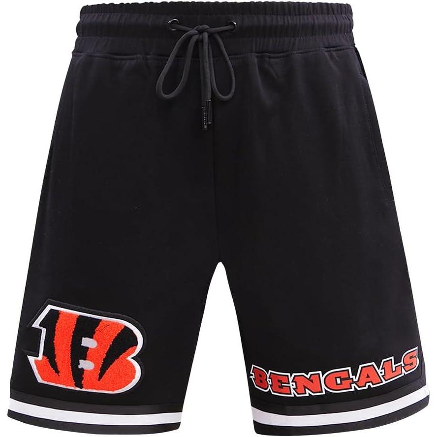 imageMens NFL Classic Chenille Cotton Double Knit ShortCincinnati Bengals  Black