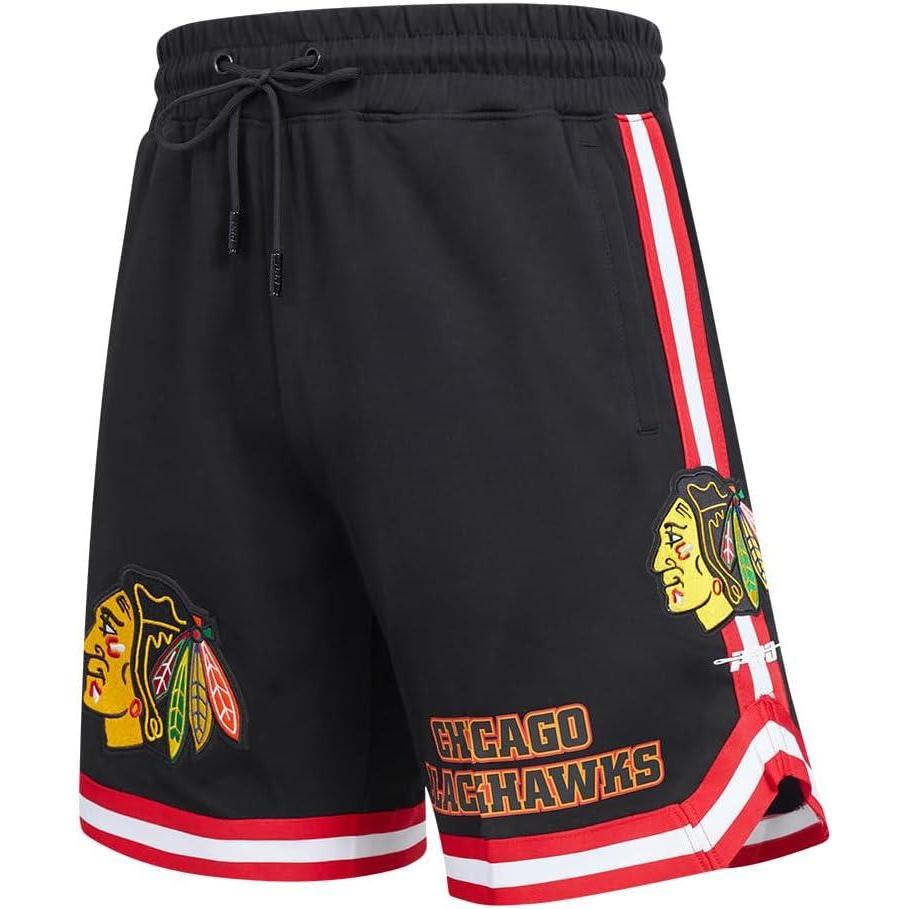 imageMens NHL Classic Chenille Athletic ShortBlackRed
