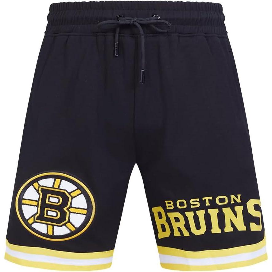 imageMens NHL Classic Chenille Athletic ShortBlackYellow