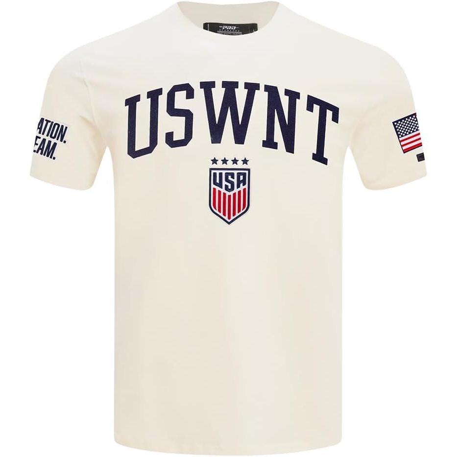 imageMens USSF Classic Chenille Cotton Short Sleeve TeeEggshell