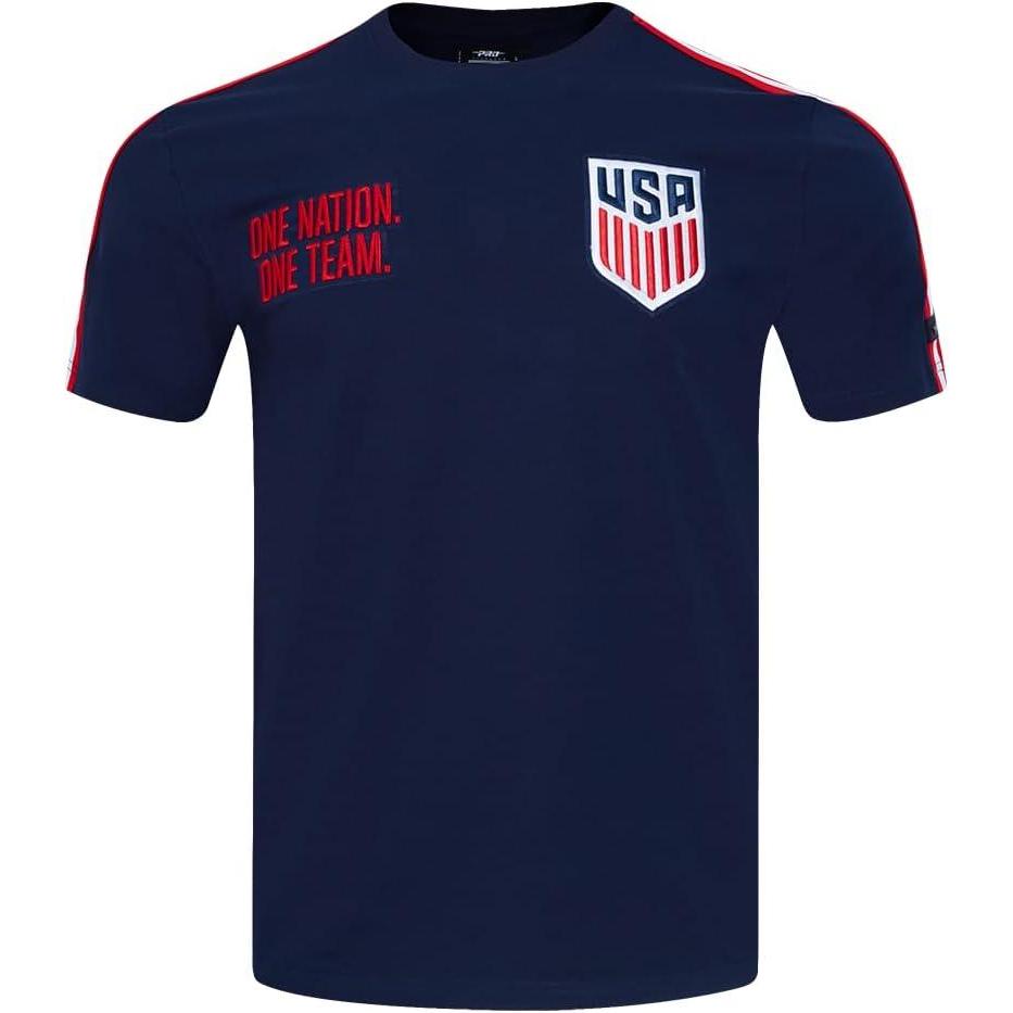 imageMens USSF Classic Chenille Cotton Short Sleeve TeeMidnight NavyRed