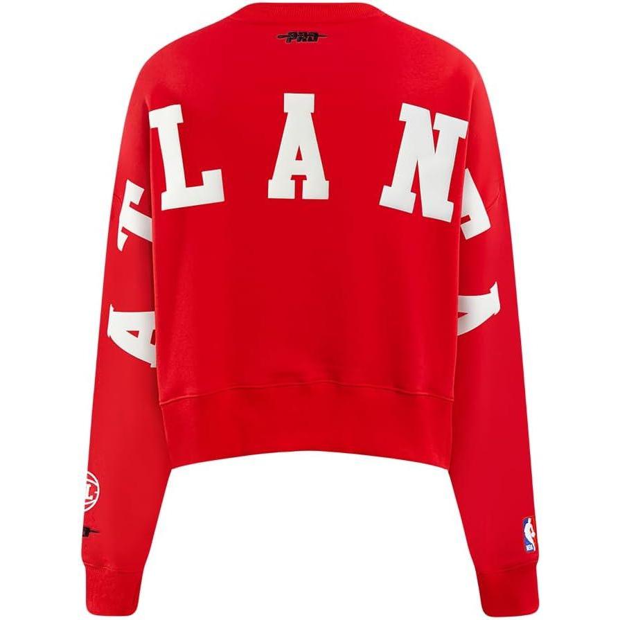 imagePRO STANDARD Womens NBA Wingspan Brushed Back French Terry Crewneck SweatshirtRed