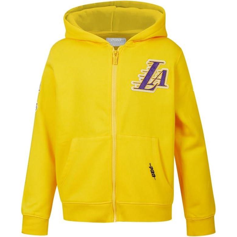 imagePro Standard Big Boys NBA Classic Chenille Fleece Full Zip HoodieYellow