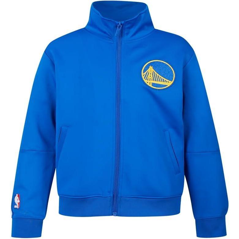 imagePro Standard Big Boys NBA Classic Chenille Tricot Track JacketRoyal Blue