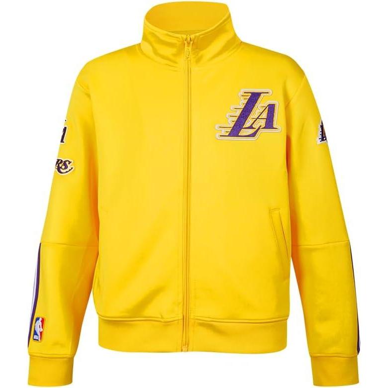 imagePro Standard Big Boys NBA Classic Chenille Tricot Track JacketYellowPurple