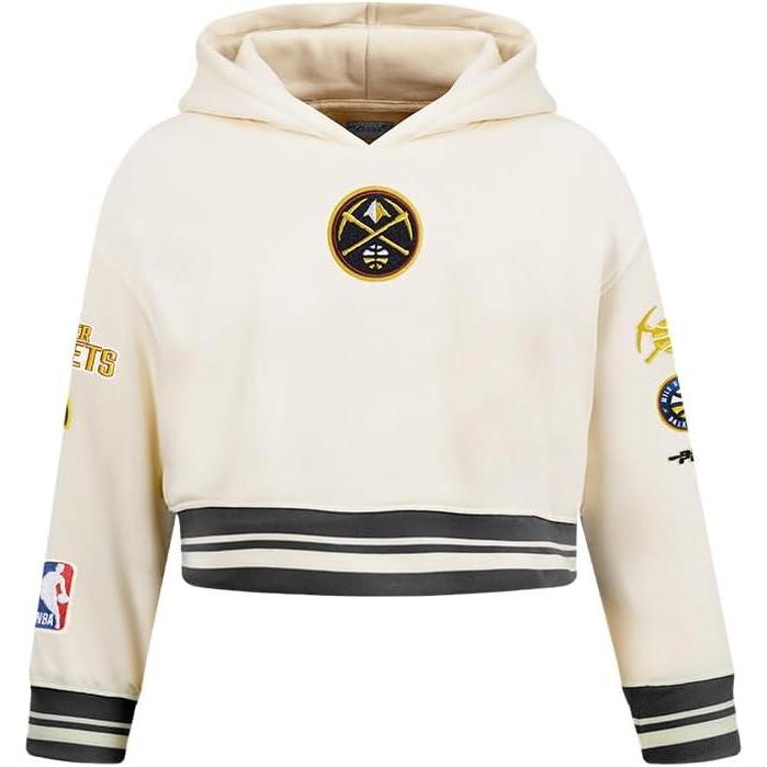 imagePro Standard Big Girls NBA Retro Classics Fleece Pull Over HoodieEggshell Midnight Navy