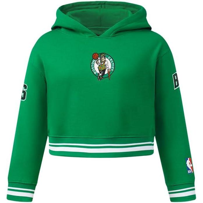 imagePro Standard Big Girls NBA Retro Classics Fleece Pull Over HoodieKelly Green