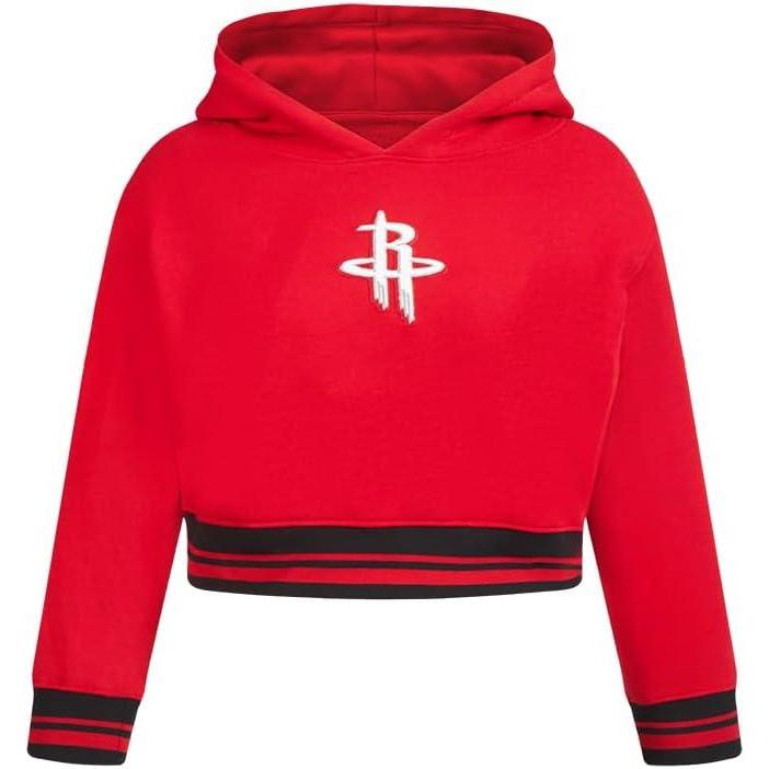 imagePro Standard Big Girls NBA Retro Classics Fleece Pull Over HoodieRedBlack