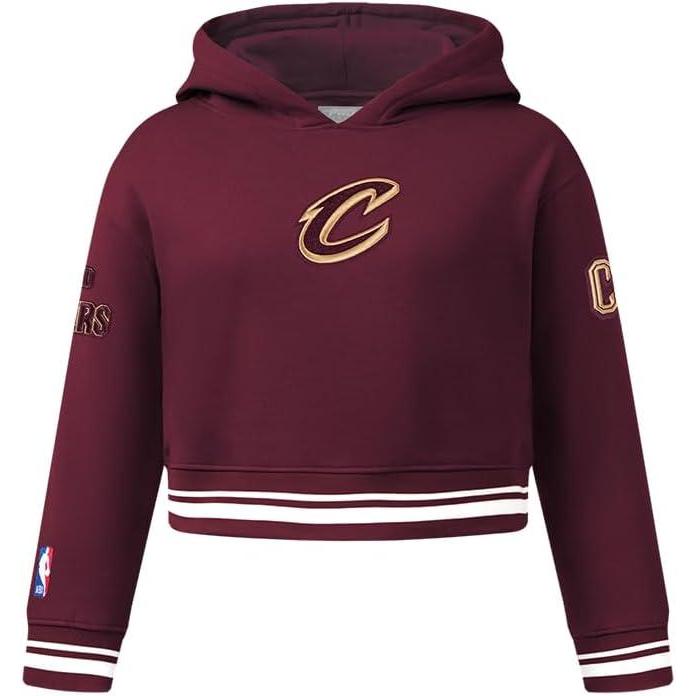 imagePro Standard Big Girls NBA Retro Classics Fleece Pull Over HoodieWine