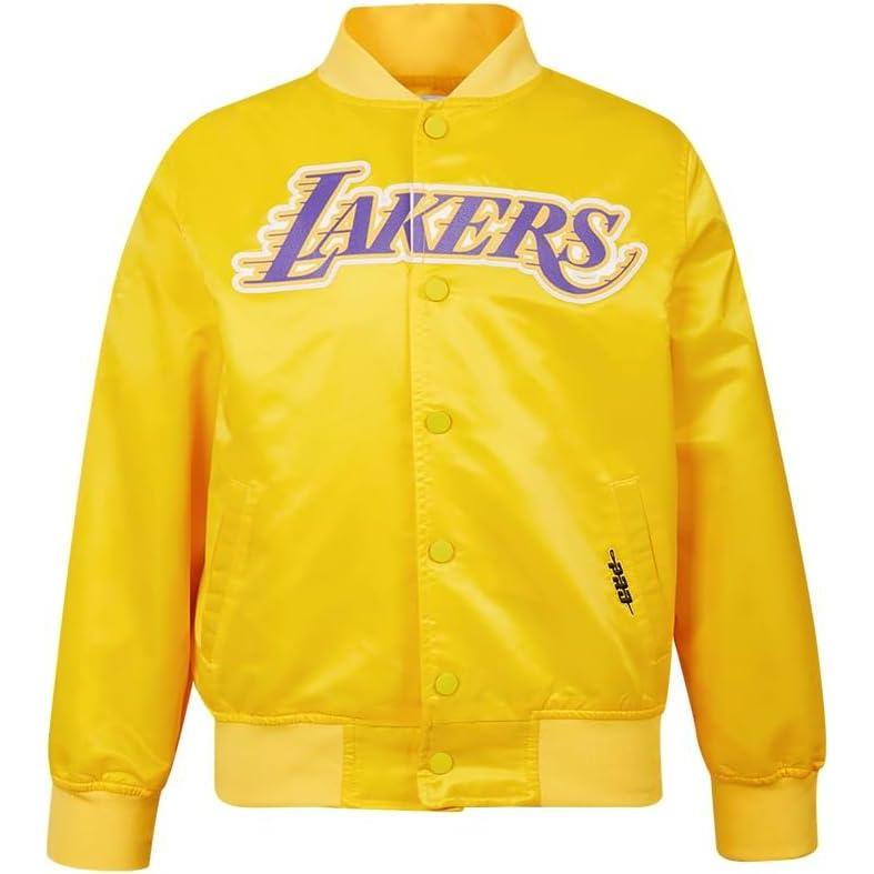 imagePro Standard Big Kids NBA Classic Chenille Satin JacketYellow
