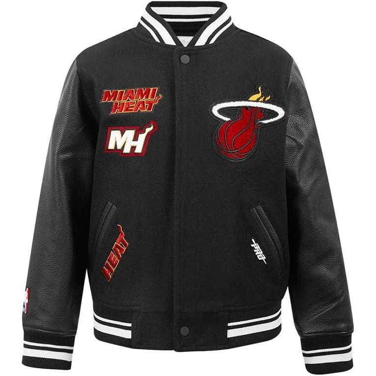 imagePro Standard Big Kids NBA Retro Classics Varsity JacketBlack